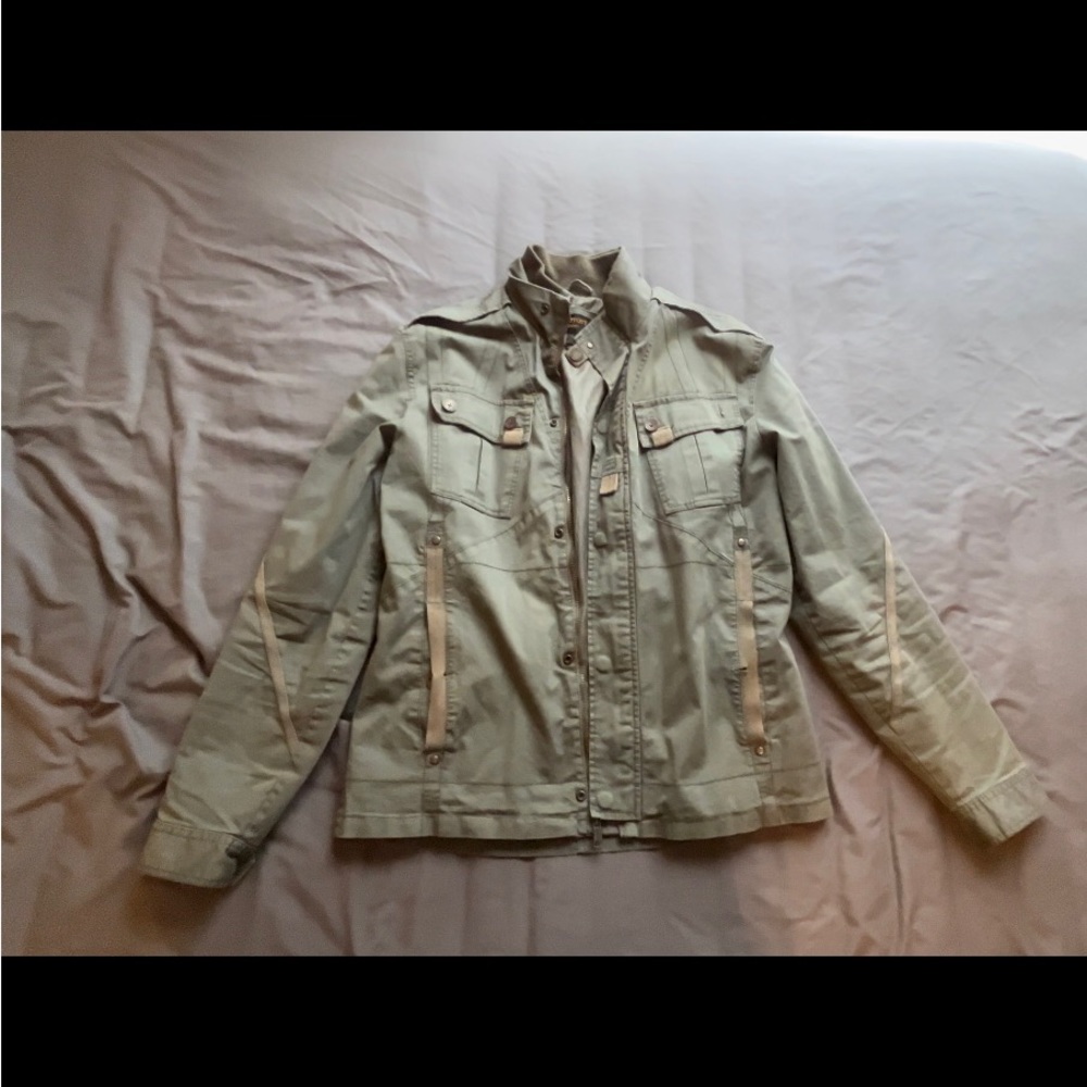 Outpost Men’s Large Army Green Bomber Jacket